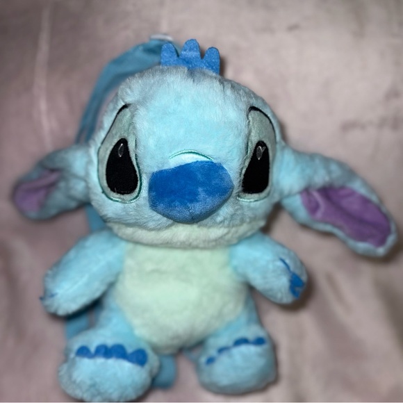 Stitch Plush Doll Backpack Lilo & Stitch Plush Toy Zipper Pouch Bag New - Picture 2 of 13